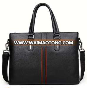 Most Popular PU Men Leather Products Black Cheap Leather Briefcase